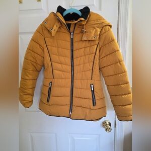 Women's Mustard Quilted Jacket